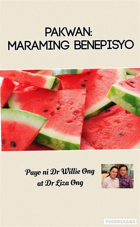 Pakwan: Maraming benepisyo .
